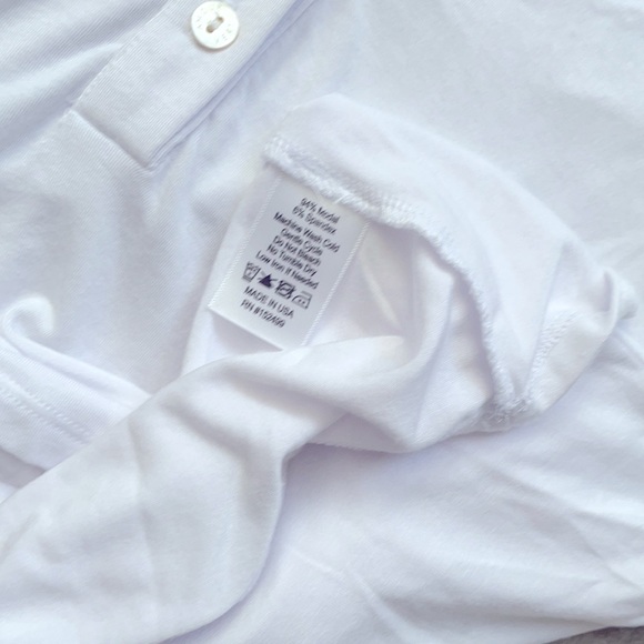 Amour Vert Henley Button V Neck 3/4 Sleeve Blouse Top Shirt L - Picture 4 of 6